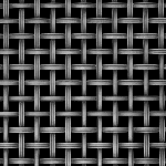 10MM APERTURE Reeded 5mm Wire Pewter Woven Decorative Grilles