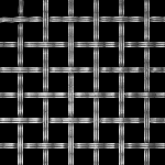 19MM APERTURE Reeded 5mm Wire Pewter Woven Decorative Grilles